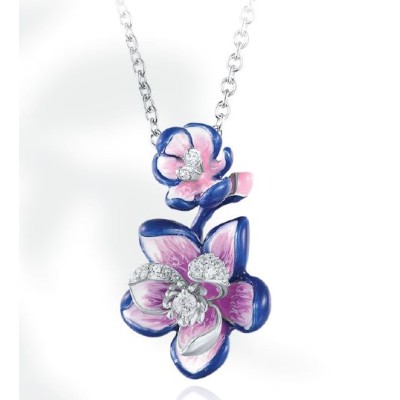 Collana argento e smalto...