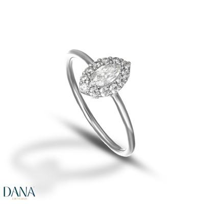 Anello donna oro bianco 9kt...