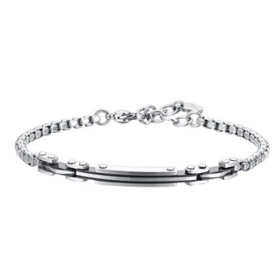 Bracciale uomo acciaio -...