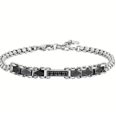 Bracciale uomo acciaio -...