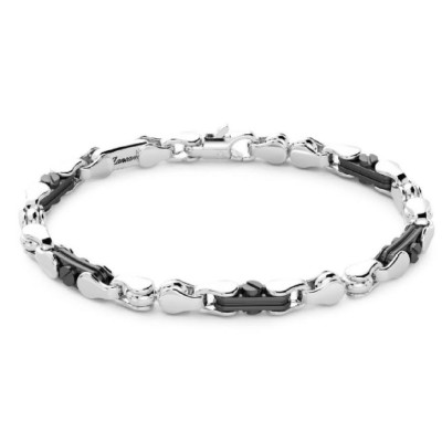 Bracciale argento uomo -...