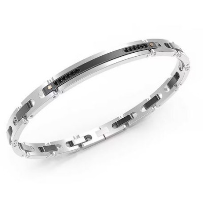 Bracciale uomo acciaio -...