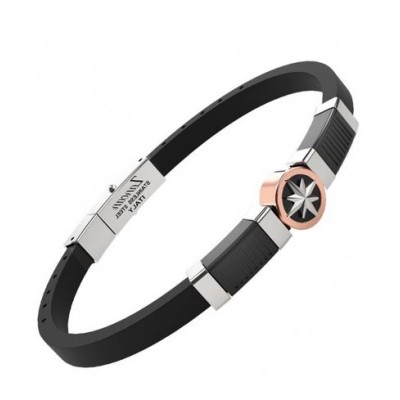 Bracciale uomo acciaio e...