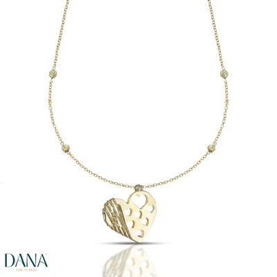 Collana donna con Cuore oro...