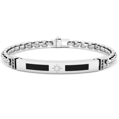 Bracciale acciaio uomo -...
