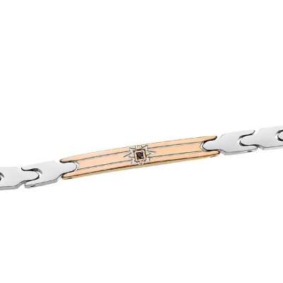 Bracciale acciaio uomo -...