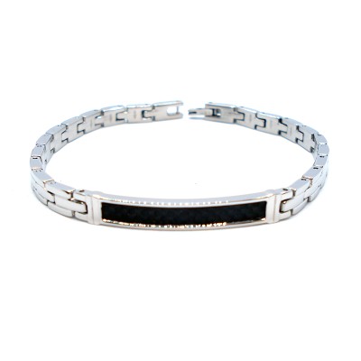 Bracciale acciaio uomo -...