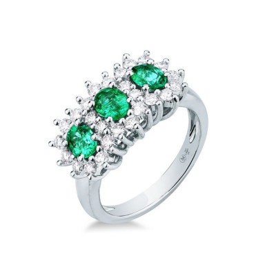 Anello donna oro bianco...