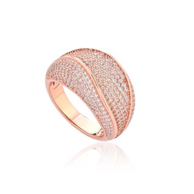 Anello donna argento rosa e...