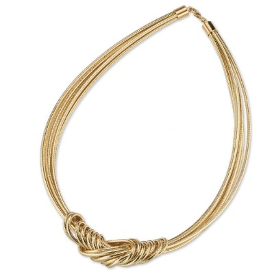 Collana multifilo in lurex,...