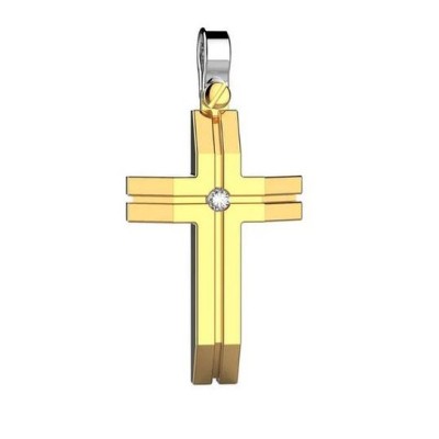 Pendente uomo croce oro...