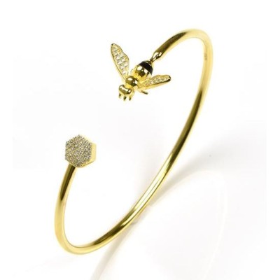 Bracciale argento placcato...