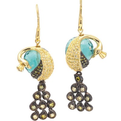 Orecchini argento placcato...