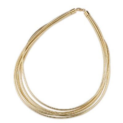 Collana multifilo in lurex,...