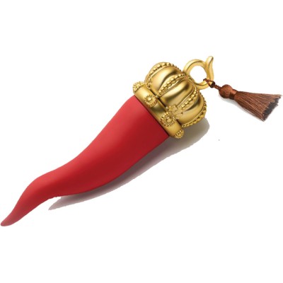 Corno portafortuna rosso e...