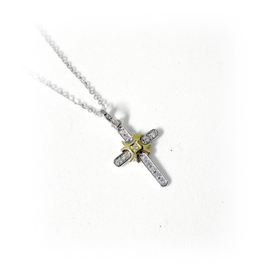 Collana uomo oro bianco e...