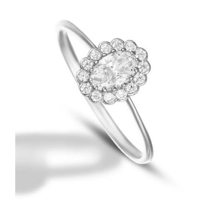 Anello donna oro bianco 9kt...