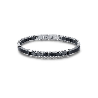 Bracciale uomo acciaio e...