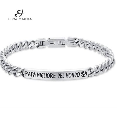 Bracciale uomo acciaio Papà...
