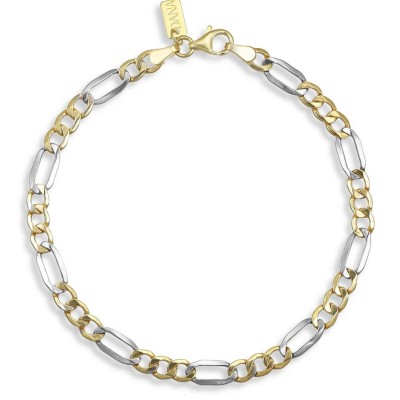 Bracciale uomo oro giallo e...