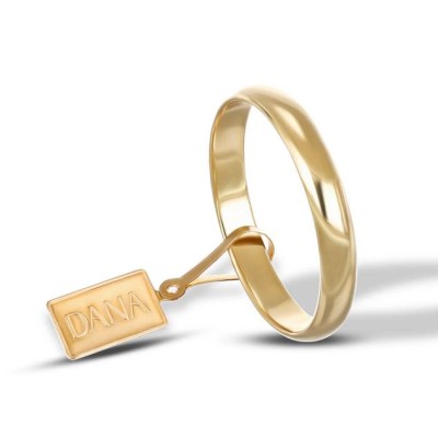 Fede Bombata da 3,4 mm. oro...