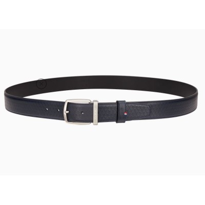 Cintura pelle Line D Blu...