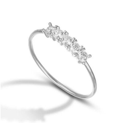 Anello donna oro bianco 9kt...