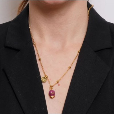 Collana donna acciaio con...