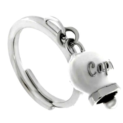 Anello donna acciaio con...