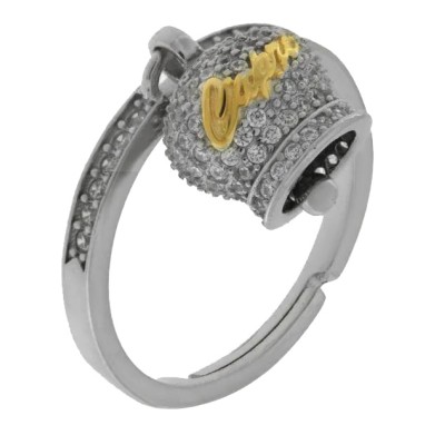 Anello donna argento con...