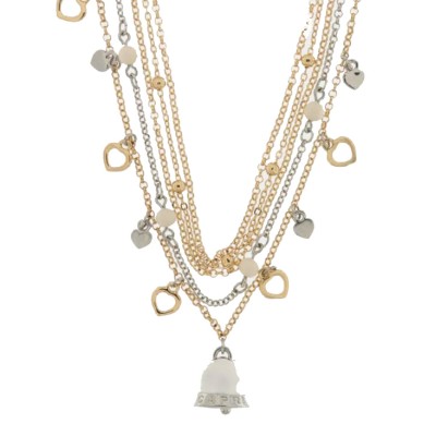 Collana donna acciaio con...