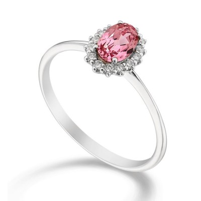 Anello Zaffiro Rosa con...