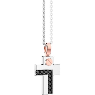 Collana uomo oro bianco e...