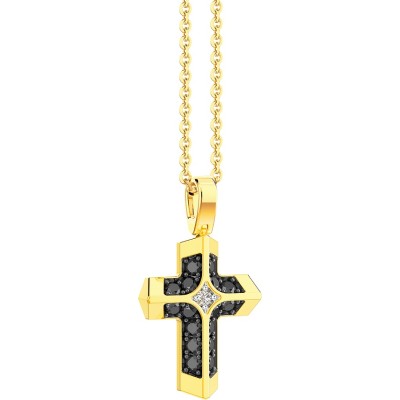 Collana uomo oro giallo e...